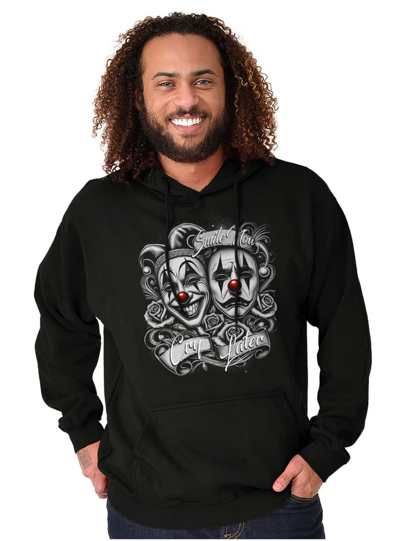 Smile Now Cry Later Clown Masks Hoodie Sweatshirt Women Men Brisco