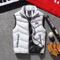 thumbnail image 2 of Lindreshi Puffer Vest for Women Plus Size Men's Solid Color Autumn and Winter Warm and Windproof Capless Slim Vest, 2 of 3