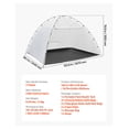 thumbnail image 6 of Portable Paint Booth Tent, 115.35 x 90.55 x 74 inch Painting Tent Station, Spray Shelter with Built-in Floor & Mesh Screen, Large Space, Spray Painting Tents for Cupboard, Chairs, Tables, 6 of 6