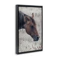 thumbnail image 2 of Stupell Industries Rustic Lodge Mother Horse Grazing in Meadow Black Floating Frame Canvas Art, 17 x 25, by Nathan Larson, 2 of 8