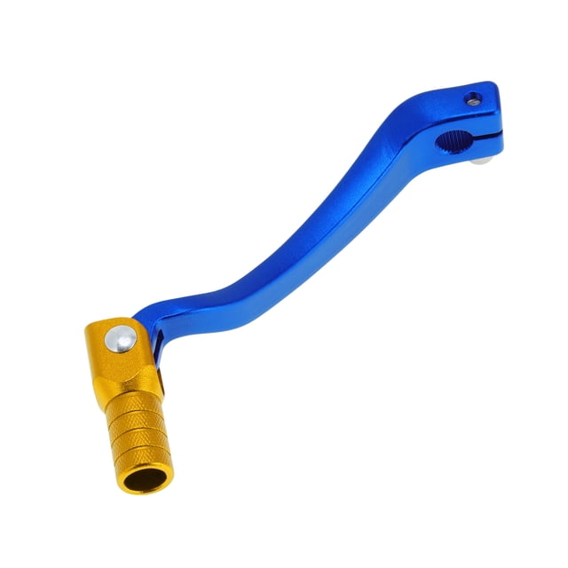Palanca de cambio de motocicleta plegable para Kayo T6, aleación de aluminio, palanca de cambio azul con tono dorado
