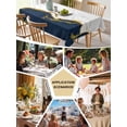 thumbnail image 5 of Navy Blue Gold Marble Table Cloth, Modern Abstract Marble Crack Texture Waterproof Tablecloth for Rectangle Tables, Reusable Washable Fabric Table Cover for Restaurant Kitchen Dining Tables 52"x70", 5 of 6