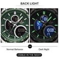 thumbnail image 4 of Reloj NAVIFORCE Resistente al Agua Plata y Verde, 4 of 4