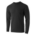 thumbnail image 2 of Men's Premium Crewneck Long Sleeve T-Shirts Classic Fit Mid-Weight Everyday Cotton Shirt, 2 of 6
