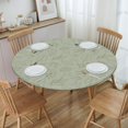 thumbnail image 6 of Sage Green Leaves Round Fitted Tablecloth with Elastic Edged Decorative Kitchen Dining Table Cloth Cover Fits 45-52" Round Table, 6 of 6