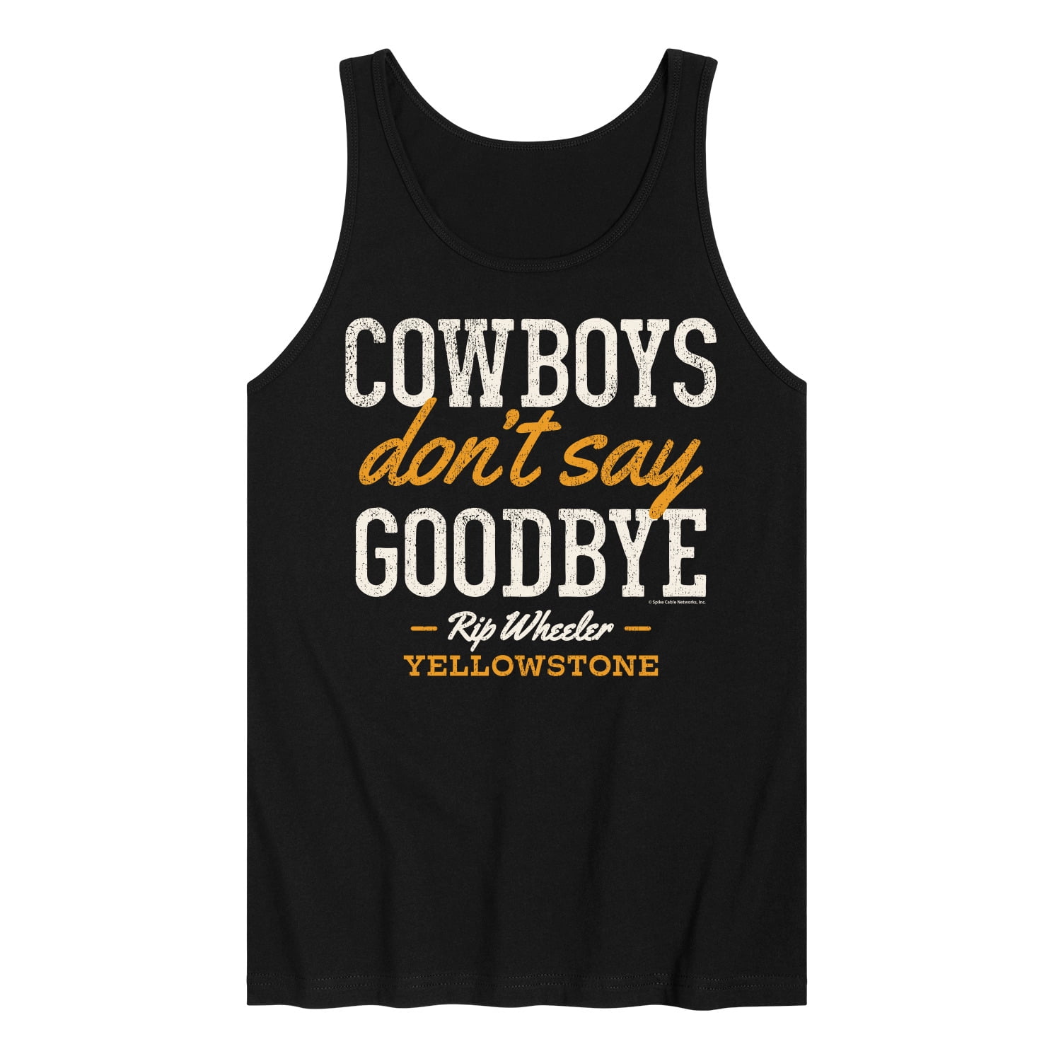 Yellowstone Cowboys Don't Say Goodbye Men's Jersey Tank Top
