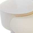 thumbnail image 6 of Dasun Nesting Coffee Table Set of 2, Drum Coffee Table, End Table, Round Side Table for Living Room, Bedroom, Beige, 6 of 7