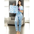 thumbnail image 2 of Pijama De 3 Piezas Mujer Pantalon Short Y Playera A Juego, 2 of 5