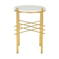thumbnail image 2 of SAFAVIEH Jenesis Modern Round Accent Table, Hunter Green/Gold, 2 of 7