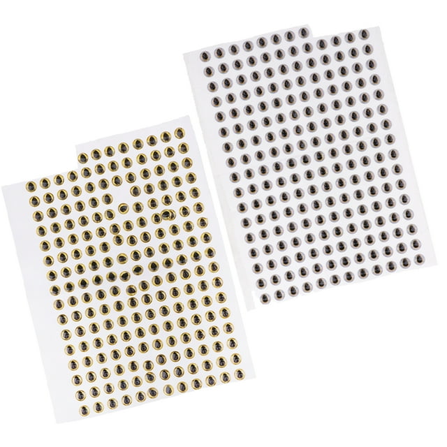 400 Unids 3D Ojos De Señuelos De Señuelos Grandes Para Señuelos Haciendo Artesanías 6mm / 0.24 Pulgadas shamjiam Ojos de señuelo de pesca