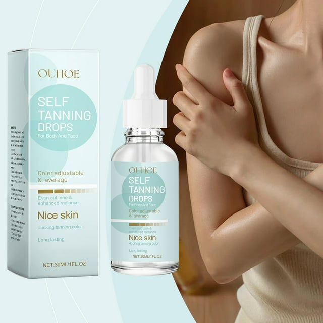 Fiudx Gotas Bronceadoras, Potenciador Del Bronceado Golden Glow, Fórmula Bronceadora Hidratante, Aplicación Sin Marcas, Rutina de Belleza Diaria, Mujeres Que Buscan Luminosidad, Ingredientes Veganos