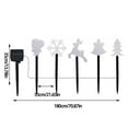thumbnail image 3 of CXYYY Solar LED Christmas Tree Ground Stake Lights Snowflake Outdoor Yard Park Star Decorative Lights, 3 of 4