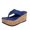 Blue, variant on asdoklhq Summer Sandals for Women,Summer Solid Color Platform Women's Waterproof Stand Wedge Sandals Women's Shoes