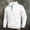 White, variant on Sevevn Men's Raglan Quarter Zip Sweatshirt Stand Collar Half Zip Long Sleeve Loose Soft Pullover Casual Daily Top Gray 3XL