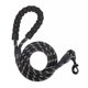thumbnail image 4 of Multicolor Reflective Round Rope Dog Leash Dog Pull Strap Comfortable Handle(black), 4 of 4