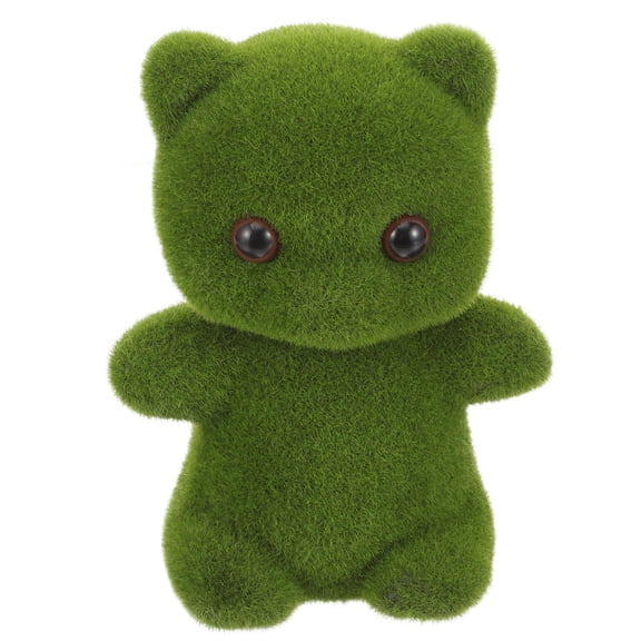 WRITWAA Green Foam Bear Doll Decorative Plush Toy with Lifelike Appearance for Living Room, Party, and Home Decoration