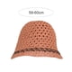 thumbnail image 2 of Sombrero de pescador plegable con circunferencia de 58-60 cm, sombrero de protección solar para mujer, sombrero de sol hueco de color simple, 2 of 5