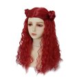 thumbnail image 4 of Women Girls Red Chloe Bridget Costume Wig Halloween Movie Cosplay Party Accessories, 4 of 4