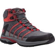 Women's Propet Pomona Hiking Boot Grey/Red Knit Mesh