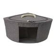 thumbnail image 2 of Cesta de almacenamiento de esquina, caja triangular organizadora con asa, organizador impermeable. 38cmx38cmx23cm Gris, 2 of 9