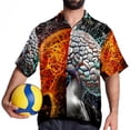 thumbnail image 4 of Mathematical Engineering Men's Short Sleeve Hawaiian Poplin Shirt, Casual Printed Button Down Summer Beach Shirts - Unisex, 4 of 6