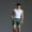 Green, variant on LYMAYTER Men's Cotton Shorts Solid Color Casual Shorts Plus Size Shorts S-4XL