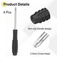 thumbnail image 3 of Uxcell 4pcs Mini Phillips Screwdriver 3.0mm 98mm Length Micro Precision Cross Head Screw Driver with Non-Slip Handle for Watch Eyeglasses Electronics Small Appliances Repair, 3 of 6