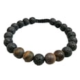 thumbnail image 3 of Bracelets Assortis Mode Réglable Noir Mat Roches Diffuseur Bracelet Perles de Prière Femmes Accessoires Cadeaux pour Hommes Mat Tigre-Oeil, 3 of 6