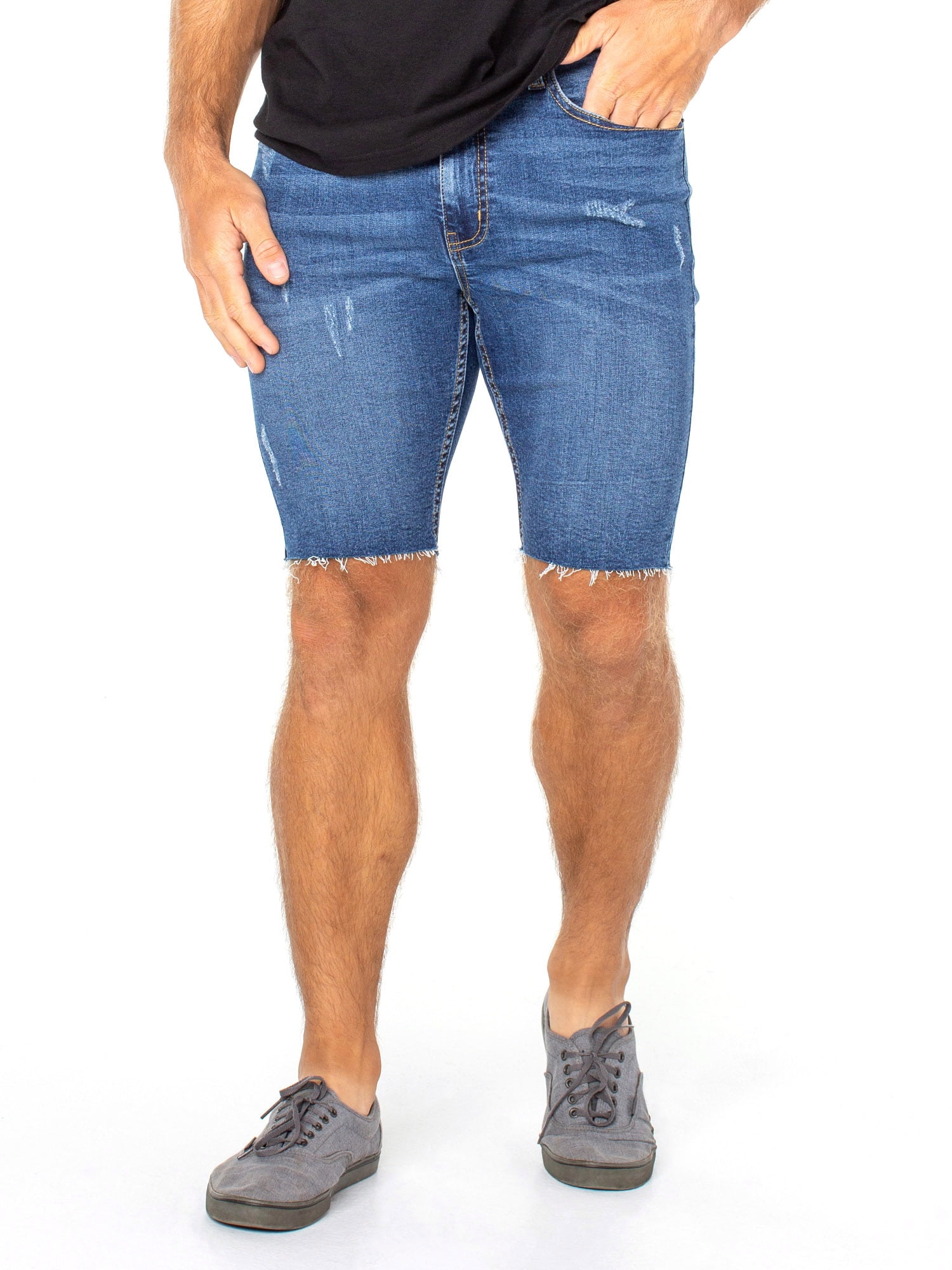 No Boundaries Men's Denim Shorts - Walmart.com