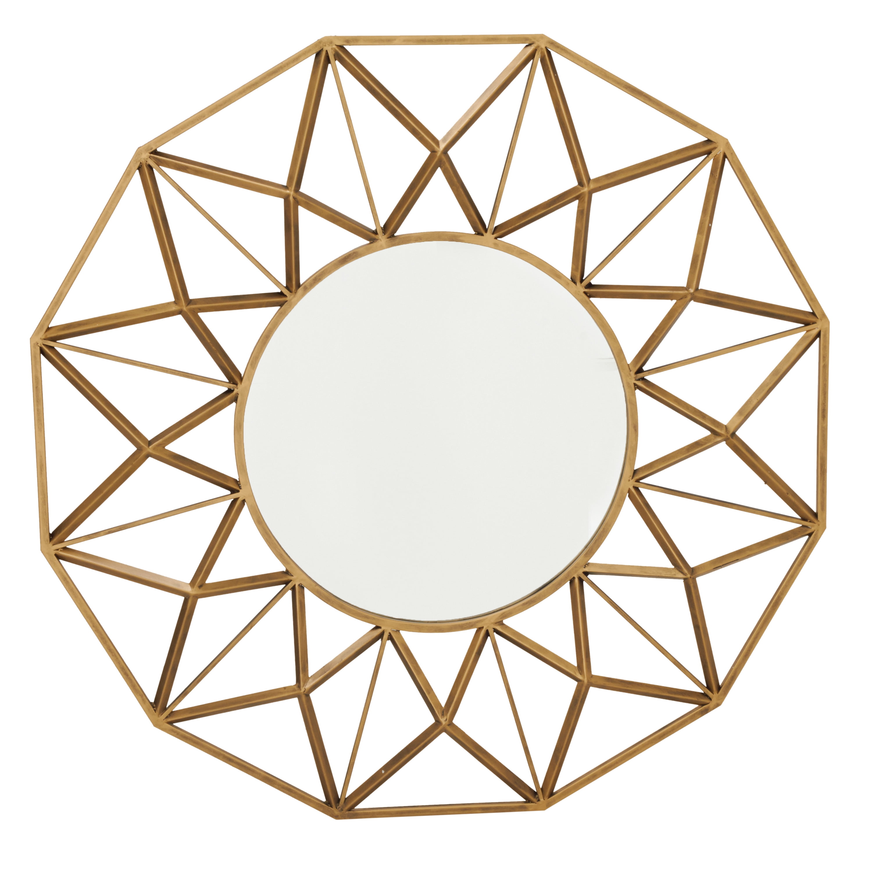 Decmode Metal Wall Mirror, Multi Color