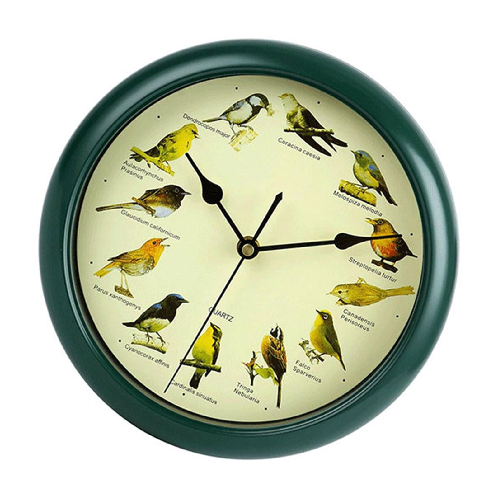 flameer Singing Bird Wall Clock Melody Clock Rustic Decorative Clock Modern Hanging Wall