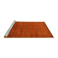 thumbnail image 2 of Ahgly Company Machine Washable Indoor Round Oriental Yellow Industrial Area Rugs, 6' Round, 2 of 4