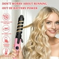 thumbnail image 5 of Hair Curler Hair Curling Wand Spiral Curl, Professional Hair Roller-Anti-Tangle Rotating Curling Wand For Hair Styling, Curling Rod Curling Artifact With Inner Buckle, 5 of 9