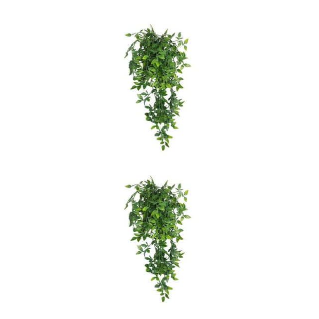 Bearachild Plantas colgantes para exteriores - Decoraciones ecológicas y no tóxicas para la frescura del jardín ABS Colgante artificial Datura 2Conjunto