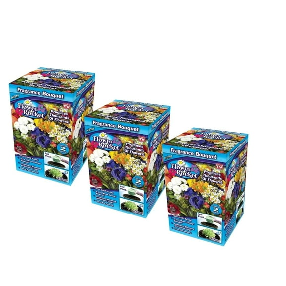 Flower Rocket Fragrance Bouquet Concentrated Seed Disc-Set of 3