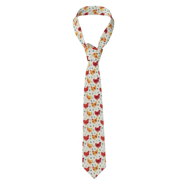 Balery Flower Chicken Corbata Clásica de Seda para Hombre, Corbata Tejida Jacquard, Corbatas Formales para Negocios y Bodas