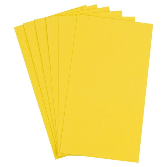 JAM Paper Matte Wrapping Paper Sheets, 30 x 20 per Sheet (25 sq ft Total), Matte Yellow, 6 Sheets