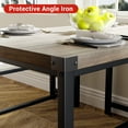 thumbnail image 3 of Jotoa 3-piece Industrial Dining Table Bench Set for 4, Space-Saving Rectangular Kitchen Table Set, Modern Dinette Table Set with Metal Legs for Small Spaces, Apartments, 3 of 6