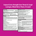 thumbnail image 3 of Cepacol Extra Strength Sore Throat & Cough Lozenges, Powerful Symptom Relief, Quiet Cough, Oral Pain Reliever, Mixed Berry Flavor, 16 Lozenges, 3 of 10