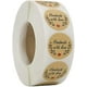 thumbnail image 1 of 500 Pcs/1roll Kraft Paper Stickers, Round Kraft Handmade With Love Stickers,baking Sticker Self-adhesive Decorating Stickers Labels,for Handmade Gifts, 1 of 5