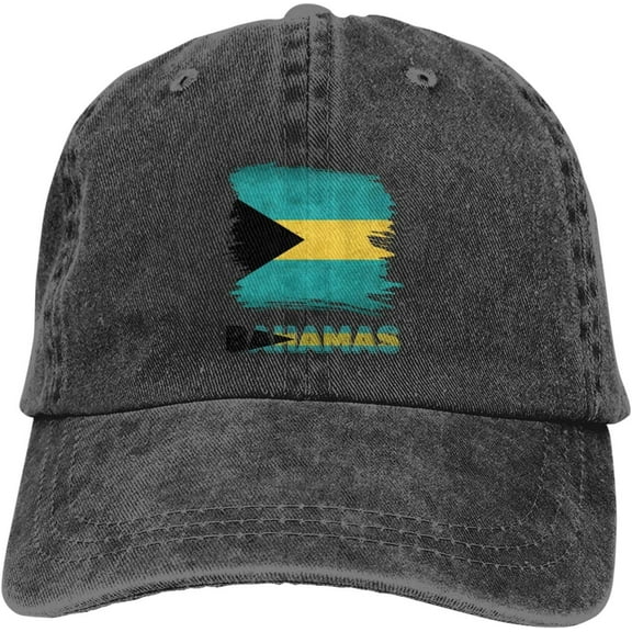 Vintage Bahamas Bahamian Flag Casquette Hat Dad Trucker Flat Bill Baseball Cap for Men Women Adjustable
