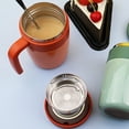 thumbnail image 5 of Tasse à Café Isolée en Acier Inoxydable avec Couvercle et Poignée, Blanc, 5 of 5