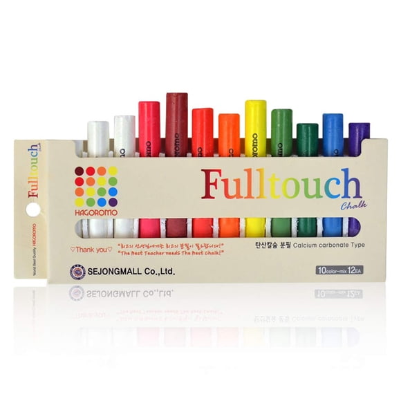 Chalk Hagoromo Fulltouch Color no tóxico, 12 unidades/10 mezclas de colores