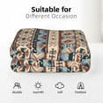 thumbnail image 6 of XMXT Throw Blankets, Vintage Aztec Bohemian Print Bed Blanket for Bedroom Sofa, 50 x 70 inches Multicolor, 6 of 9