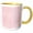 Yellow/White, variant on 3drose, Pretty Pink and White Chevron Stripes, 15oz Mug
