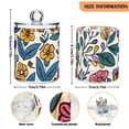 thumbnail image 3 of Colorful Flowers and Leaves Translucent Plastic Cans Storage Canisters with Lid Set of 2, 3 of 7