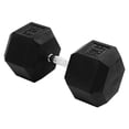 thumbnail image 1 of Signature Fitness Hex Single Dumbbell Strength Training Workout Equipment, 90 lb, 1 of 6