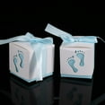 thumbnail image 3 of Fdit 50Pcs Cute Baby Footprint Paper Candy Box Wedding Baby Shower Gift Candy Box,Candy Box, Paper Candy Box, 3 of 10