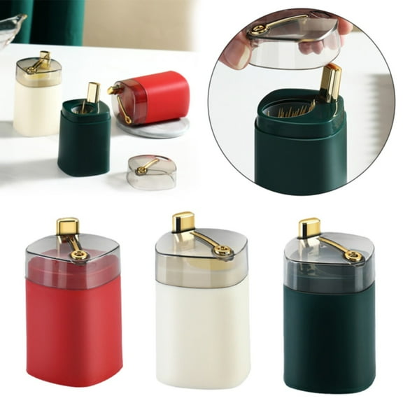 Toothpick Dispenser-with Bamboo Wooden Toothpicks, Portable Creative Toothpick Holder Dispense, Toothpick Holder, for Kitchen Restaurant Sturdy Safe Container Toothpick Holder Walmart Outlet