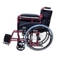 thumbnail image 5 of Silla De Ruedas 18" Respaldo Abatible Descansapies Desmontables Roja, 5 of 10